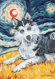 Van Growl-Siberian Husky Flag image 2