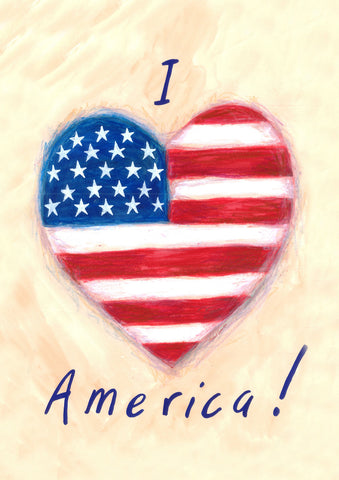 I Heart America Flag image 1