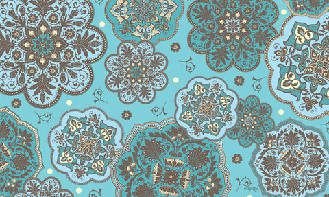 Blue Marrakesh Door Mat image 1