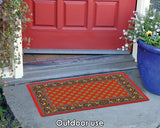 French Paisley- Red Door Mat image 4