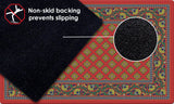 French Paisley- Red Door Mat image 7