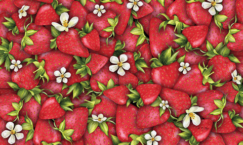 Strawberry Collage Door Mat image 1