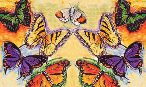 Flight Of The Butterflies Door Mat image 1