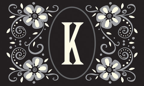 Classic Monogram- K Door Mat image 1