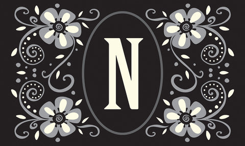 Classic Monogram- N Door Mat image 1