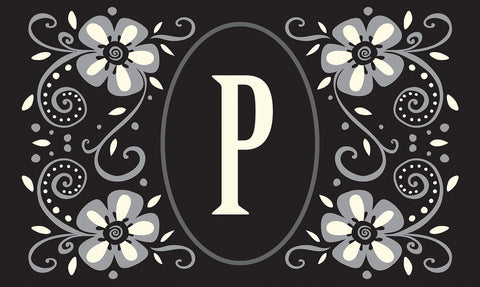 Classic Monogram- P Door Mat image 1