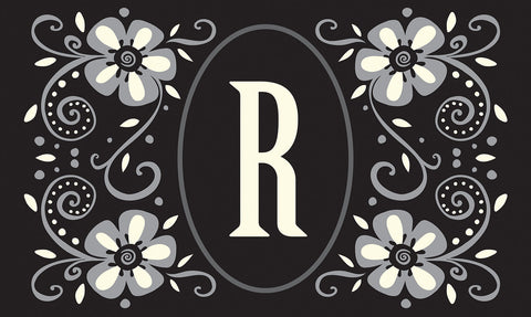Classic Monogram- R Door Mat image 1