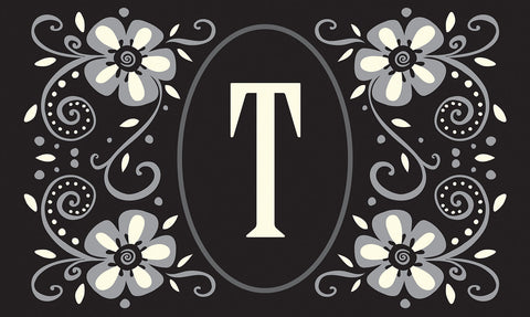 Classic Monogram- T Door Mat image 1