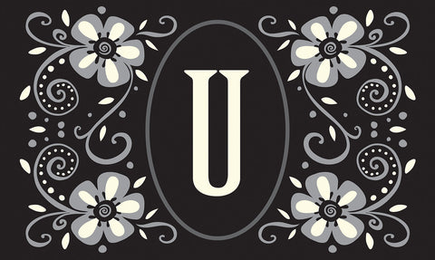 Classic Monogram- U Door Mat image 1