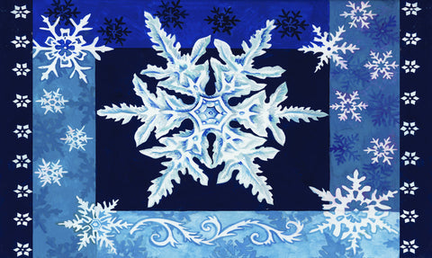 Cool Snowflakes Door Mat image 1