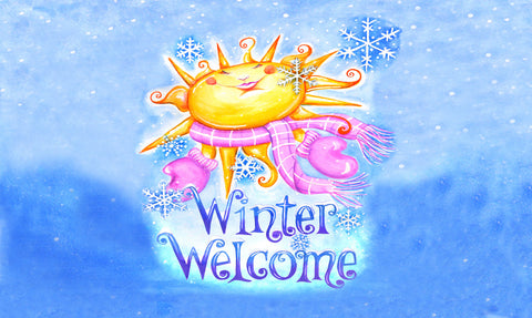 Winter Welcome Door Mat image 1