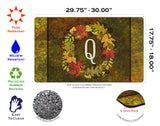 Fall Wreath Monogram Q Door Mat image 3
