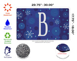 Winter Snowflakes Monogram B Door Mat image 3
