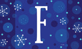 Winter Snowflakes Monogram F Door Mat image 2