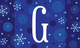 Winter Snowflakes Monogram G Door Mat image 2