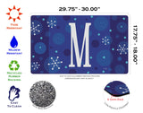 Winter Snowflakes Monogram M Door Mat image 3