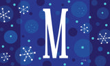 Winter Snowflakes Monogram M Door Mat image 2