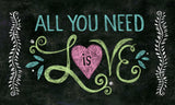 All You Need Is Love Chalkboard Door Mat image 2
