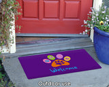 Welcome Paws-Purple Door Mat image 4