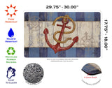 Rustic Anchor and Compass Door Mat image 3