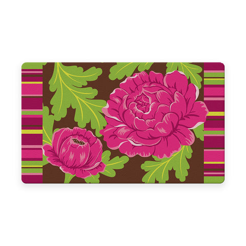 Pink Cabbage Rose Door Mat image 1