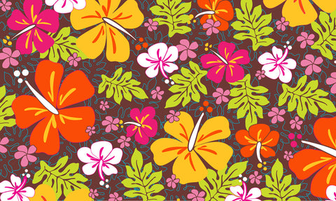 Aloha Flowers Door Mat image 1
