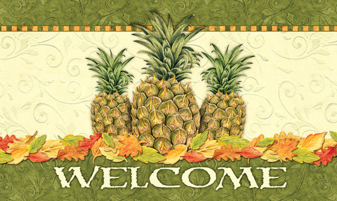 Pineapple Leaf Welcome Door Mat image 1
