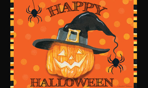 Witch Pumpkin Door Mat image 1
