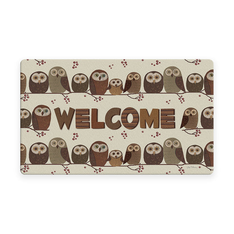Welcome Owls Door Mat image 1