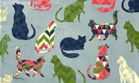 Cat Pattern Door Mat image 1
