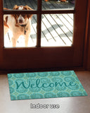 Elegant Ivy Welcome- Teal Door Mat image 5