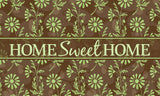 Sweet Flower Medley- Lime Door Mat image 2