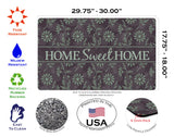 Sweet Flower Medley- Green Door Mat image 3