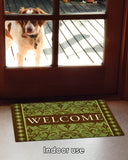 Welcome Damask- Green Door Mat image 5