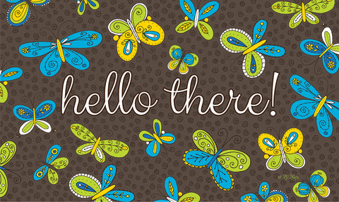 Brilliant Butterflies- Hello Door Mat image 1