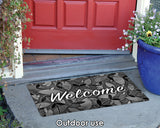 Midnight Leaves Welcome Door Mat image 4