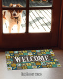 Welcome Floral Checkerboard 6 Door Mat image 5