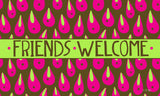 Welcome Rain Drops- Pink Door Mat image 2