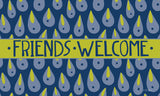 Welcome Rain Drops- Blue Door Mat image 2