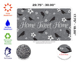 Home Tweet Home- Gray Door Mat image 3