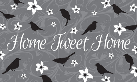 Home Tweet Home- Gray Door Mat image 1