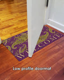 Purple Stained Paisley- Welcome Door Mat image 6
