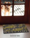Gray Stained Paisley- Welcome Door Mat image 5