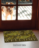 Green Stained Paisley- Welcome Door Mat image 5