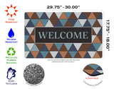 Welcome Triangle- Blue Door Mat image 3