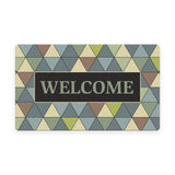 Welcome Triangles- Green Door Mat image 1