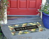 Welcome Triangles- Green Door Mat image 4