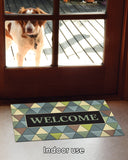 Welcome Triangles- Green Door Mat image 5