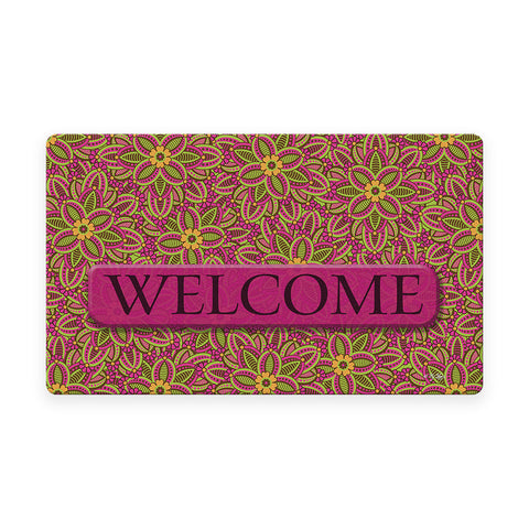 Fuchsia Welcome Door Mat image 1