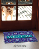 Purple Paws Welcome Door Mat image 5